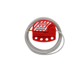 1Pcs luokelock Adjustable Cable Lockout Universal Valve Safety LOTO Lock Combination Security Steel Wire ABS Body