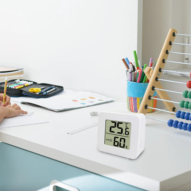 Description Picture 3 of itemLCD Digital Thermometer Hygrometer Humidity Meter Indoor Humidity Gauge Room Temperature Sensor Weather Station For Room/Home