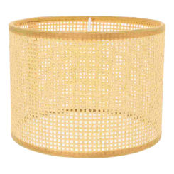 Rattan Lampshade Small Chandelier Lamp Shade Handwoven Light Shade Drum Lampshade Country Cottage Lamp Cover Replacement Light