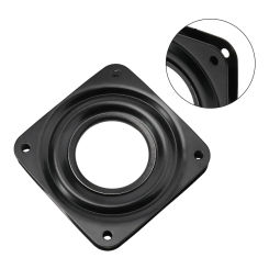 High Quality Brand New Exquisite Practical Hollow Turntable 1PCS Degree Black Plate Desk Table Swivel Turntable