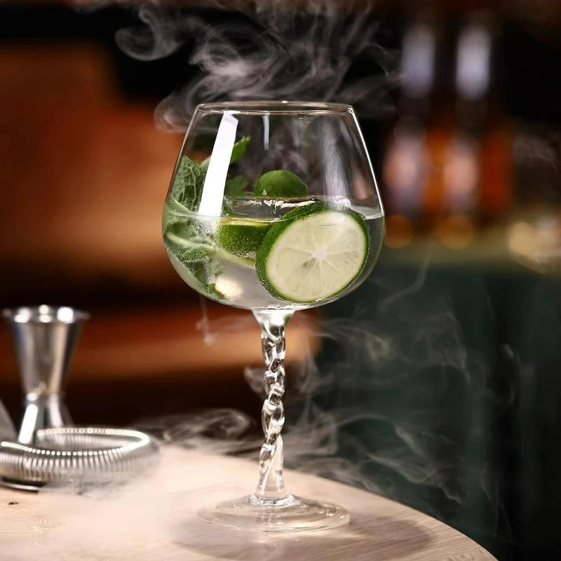 Description Picture 5 of itemCreative Cocktail Glasses Cup Twisted Goblet Wine Glass Gin And Tonic Juice Glasses Cups Red Wine Glass Home Bar Accessories