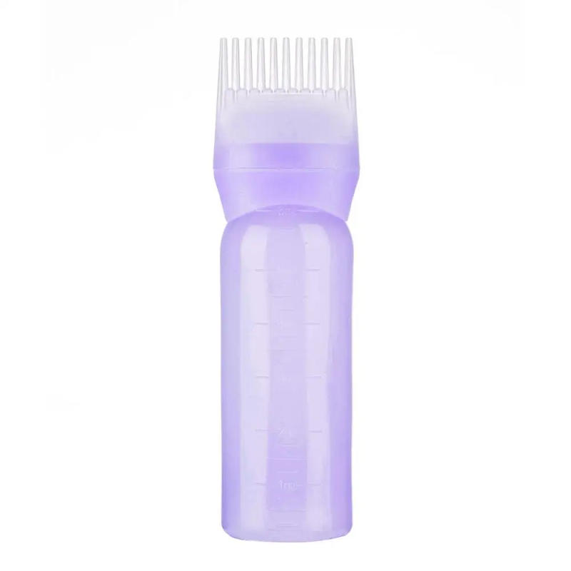 Description Picture 2 of item1~9PCS 120ml Hair Dye Refillable Bottle Applicator Comb Multicolor Plastic Dispensing Salon Oil Hair Coloring Hairdressing