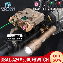 WADSN DBAL-A2 IR Illuminator Light 600Lumens M600U Hunting Flashlight M300A MINI Scout Lights Red Green Dot Dbal Infrared Laser
