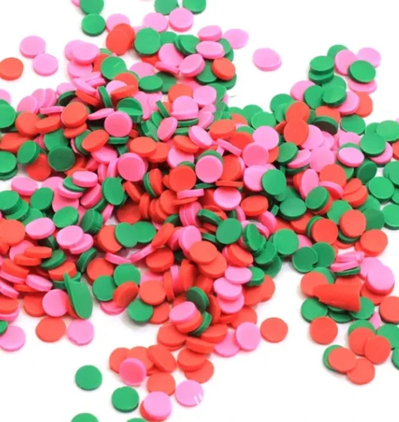 Description Picture 3 of item100g 5mm Mixed Polymer Clay Sprinkles Cutter Chip Slice Lovely Dot/Round/Circle Slices for Crafts Making, DIY Confetti