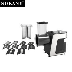 5 In 1 Electric Vegertable Cutter Stainless Steel Food Processors Chopper 220V 1000W Mixer Multifunctional Potato Slicer Kitchen