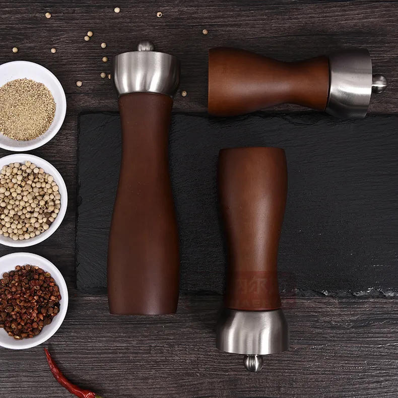 Description Picture 4 of itemLeeseph Premium Beech Pepper Mill, Salt and Grinder - Precision Carbon Steel Rotor Use for Peppercorn, Sea Salt,