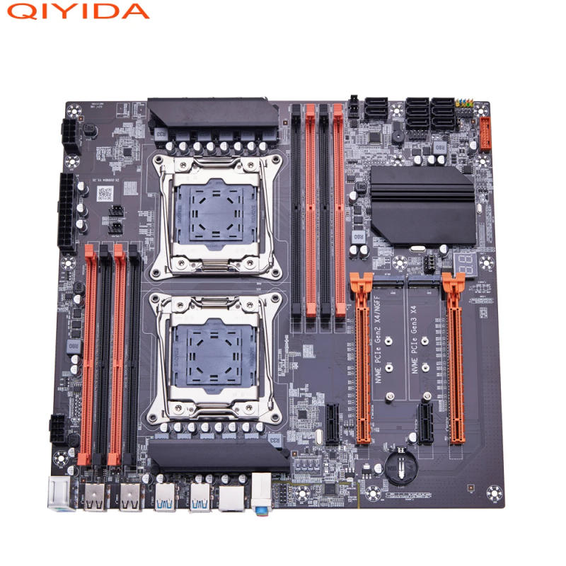 Description Picture 3 of itemQIYIDA X99 Dual Motherboard X99 C612 Chip Supports LGA 2011-3 CPUs DDR4 RAM NVME NGFF M.2 USB3.0 SATA3.0 PCI16X