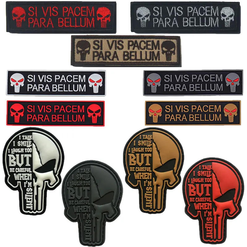 Description Picture 2 of itemPVC Luminous Skull Pattern Armband Hook and Loop Patch Morale Badge Backpack Patch Sticker Clothing Hat Accessories Sticker