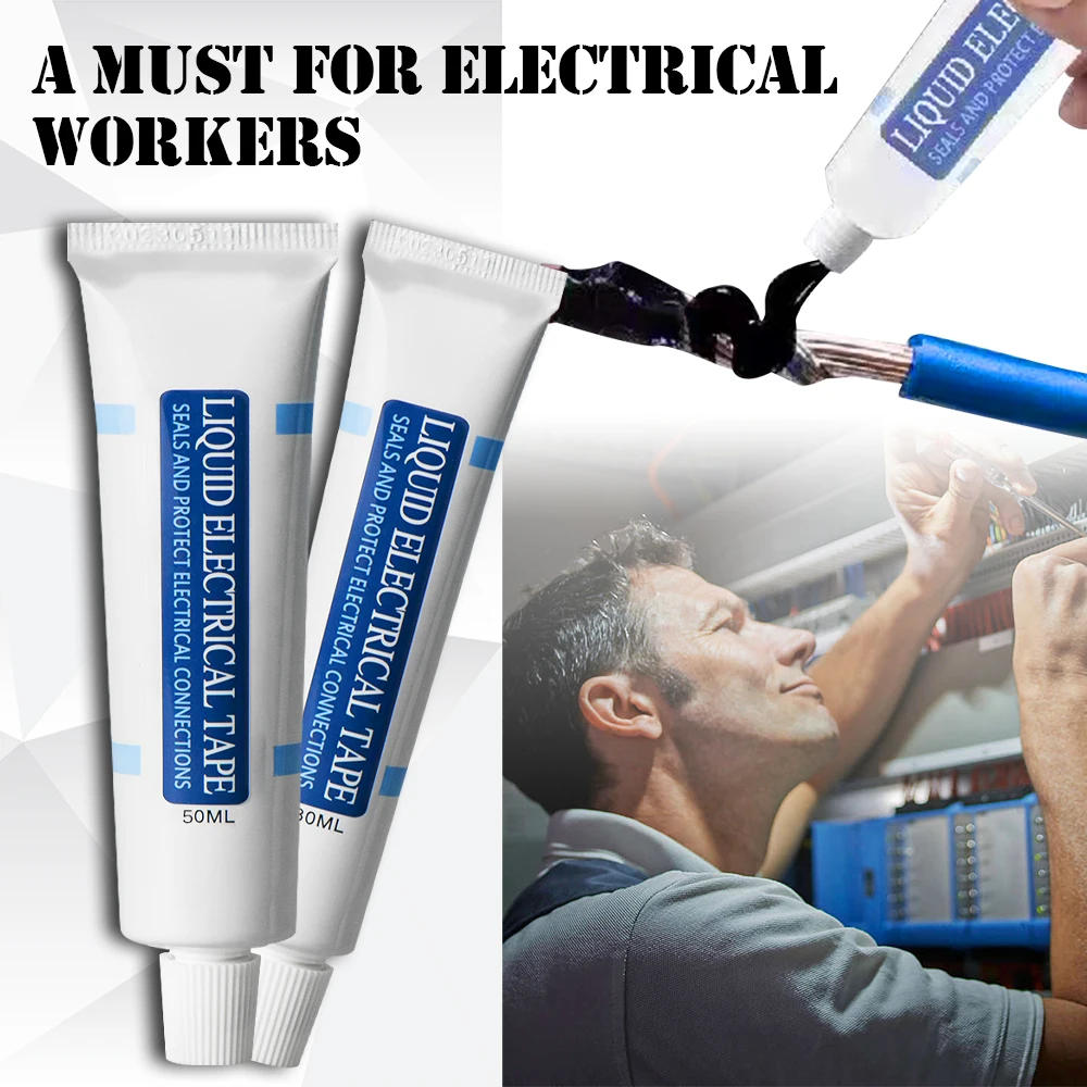 Description Picture 6 of itemInsulation Glue Liquid Insulating Tape RepairGlue ElectricalWire Cable Coat Fix Line Glue Waterproof Seal High Temperature Paste