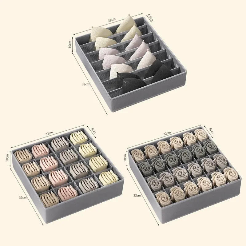 Description Picture 4 of itemUnderwear Bra Socks Storage Box Clothes Organizer Box Cabinet Drawer Organizer Underwear Organizer Box wardrobe organizers