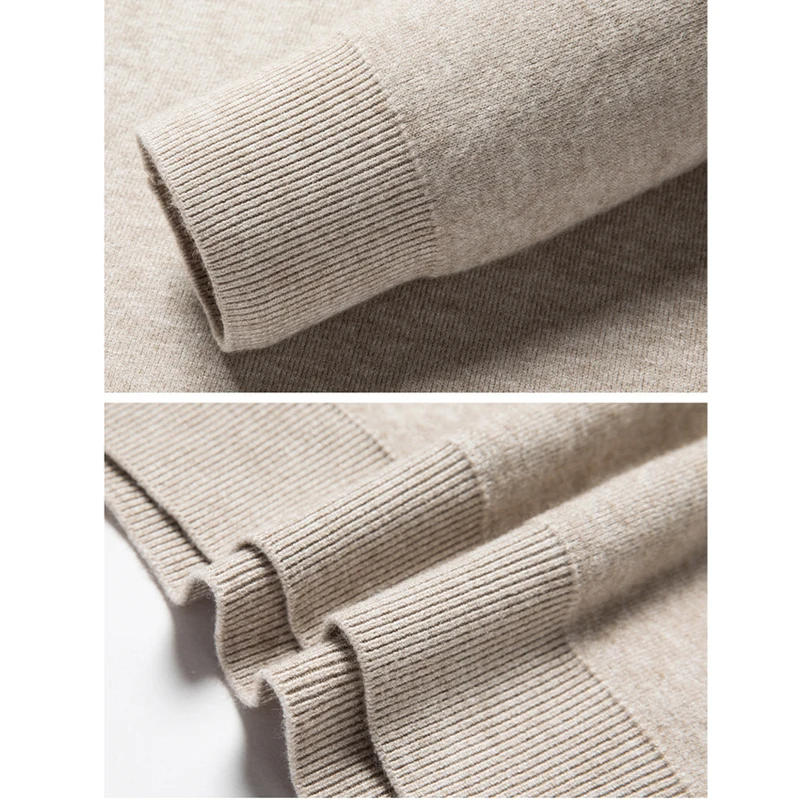 Description Picture 6 of itemAutumn Winter Men's Cashmere Half Turtleneck Men Sweaters Knit Pullovers For Male Youth Slim Knitwear Man Sweater