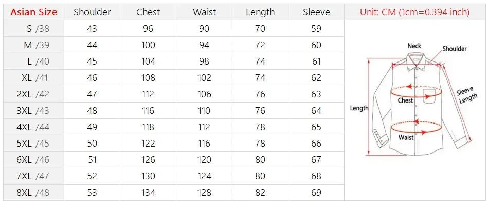 Description Picture 2 of itemM~6XL Men's Fashion Shirt Long Sleeve Cotton Oxford Stripe Casual One Pocket Regular Fit Button Business Dress Shirts