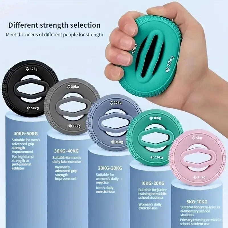 Description Picture 2 of item1pc Silicone Finger Gripper Anti-slip Finger Massage Grip Ring FingerForearm Trainer- Improve Hand Strength And Flexibility