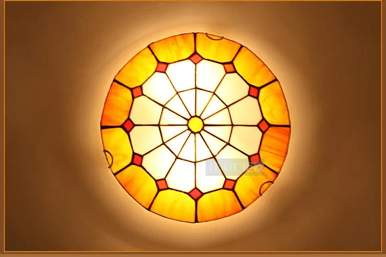 Description Picture 2 of itemModern bedroom ceiling light fashionable seaside ceiling light Nordic living room painted glass decorationled lights for room