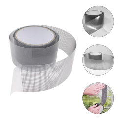 Kit Screen Repair Subsidy Self-adhesive Window Tape Net Door Fix Patch 20000X500X010CM Mesh Tapes Repairing Decal Grey