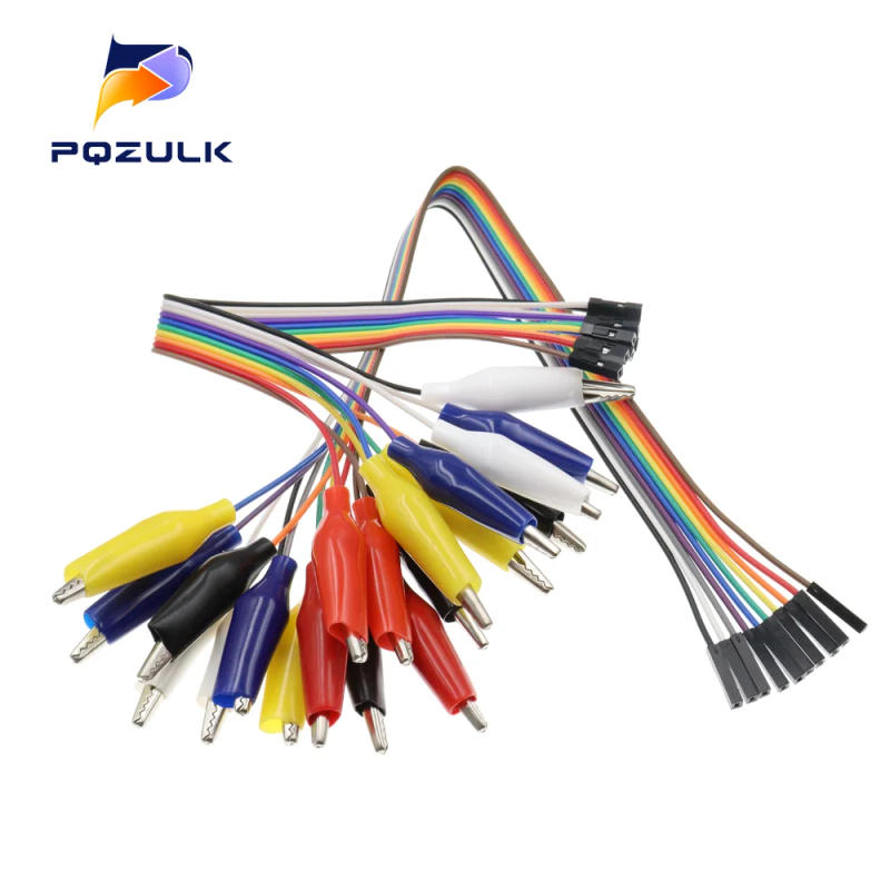 Description Picture 5 of item1PCS Alligator Test Clip to Male Wire Jumper Cable Bundle Wire Length 20CM 30CM Medium Crocodile Clip 47mm