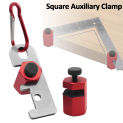 Square Auxiliary Clamp Stair Gauge Framing Square Attachment Jigs Aluminium Alloy Square Auxiliary Clamp Square Auxiliary Clamp