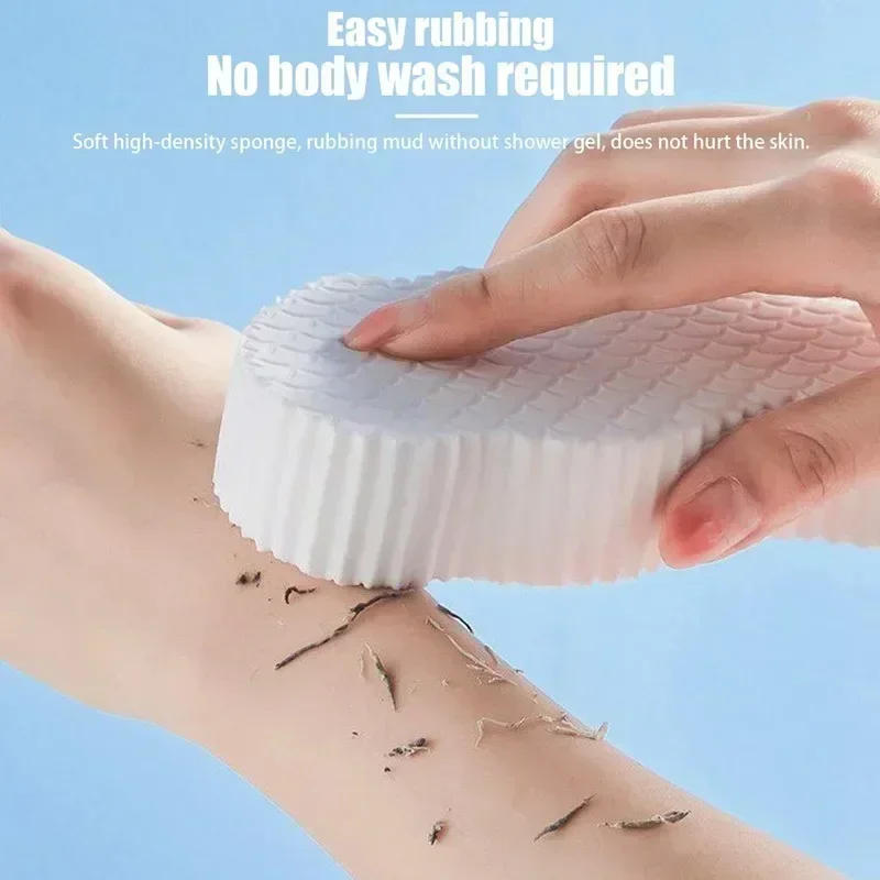 Description Picture 6 of item1pc Soft Sponge Body Scrubber Bath Exfoliating Scrub Sponge Shower Brush Body Wash Skin Care Remover Exfoliator Sponge Massager