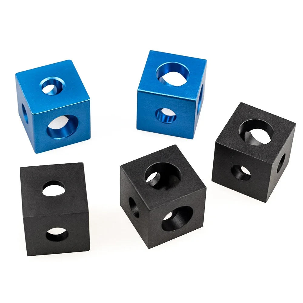 Description Picture 4 of item4Pcs Openbuilds 2020 Aluminum Three Way Cube Connector Joint V-Slot T-Slot Three Way Connector 90 Degree Angle Corner Bracket