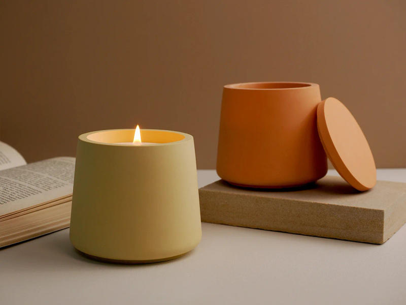 Description Picture 6 of itemRound Candle Jar Concrete Silicone Mold Storage Box with Lid Plaster Resin Casting Mould Flower Pot Cement Mold Home Craft Decor