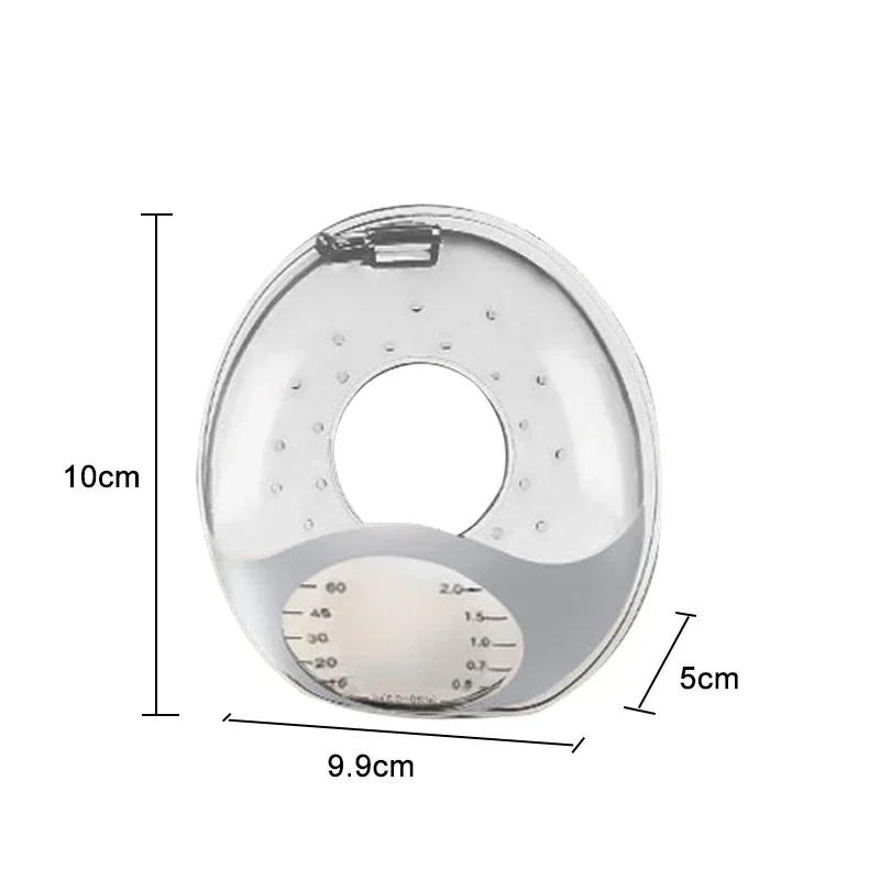 Description Picture 3 of itemNew Silicone Mother's Milk Collector With Scale Wearable Anti Spill Breast Pads Nipple Pain Protector Maternity Breastfeeding