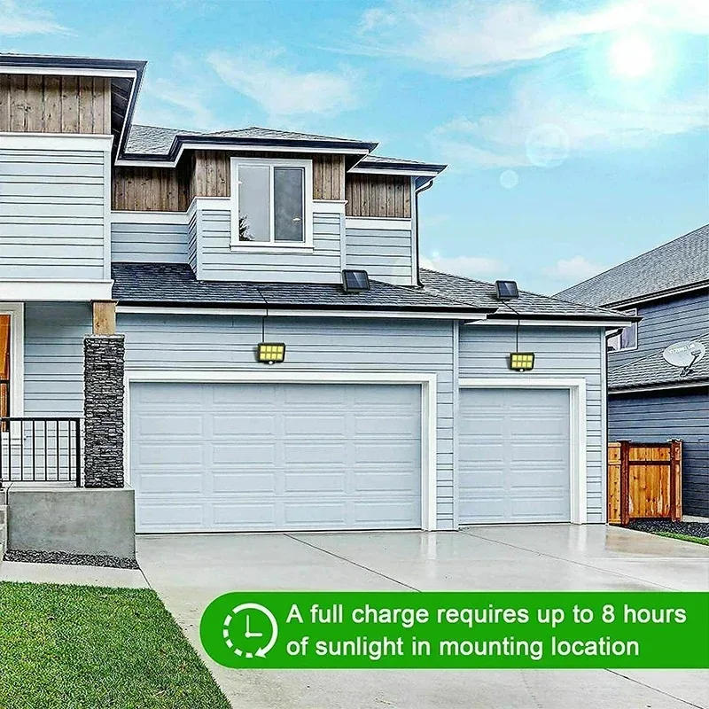 Description Picture 5 of itemSolar Split Wall Lamp 3 Modes IP65 Waterproof 160COB Motion Sensor Garden Street Light Solar charging Lamp Garden Security Light