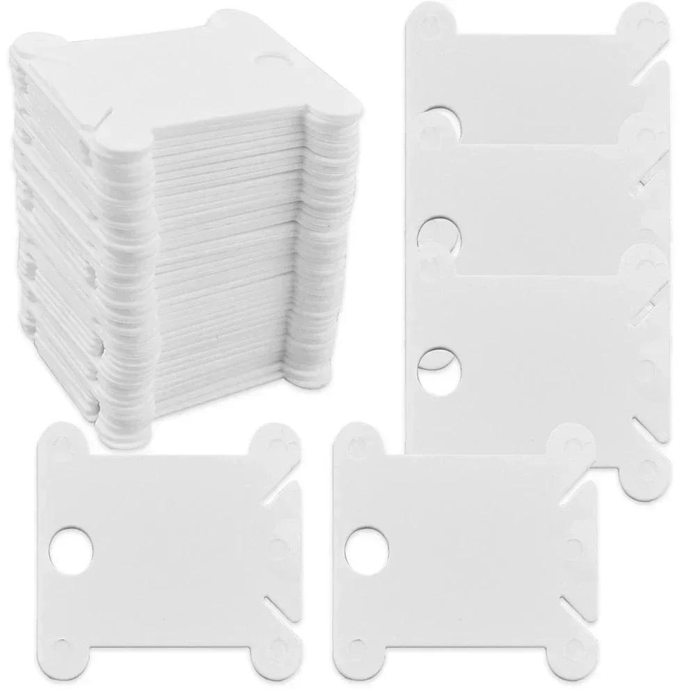Description Picture 3 of item50/100Pcs Plastic Floss Bobbins Set Embroidery Floss Organizer Bobbin Winder Craft DIY Sewing Storage Thread Organizer Holder