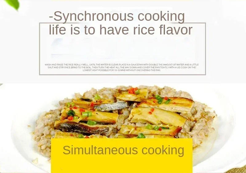 Description Picture 2 of itemMini Rice Cooker 1.6L Electric Heating Lunch Box Portable Thermostat Food Steamer Multi Electric Cooker For Car Truck 12/24V