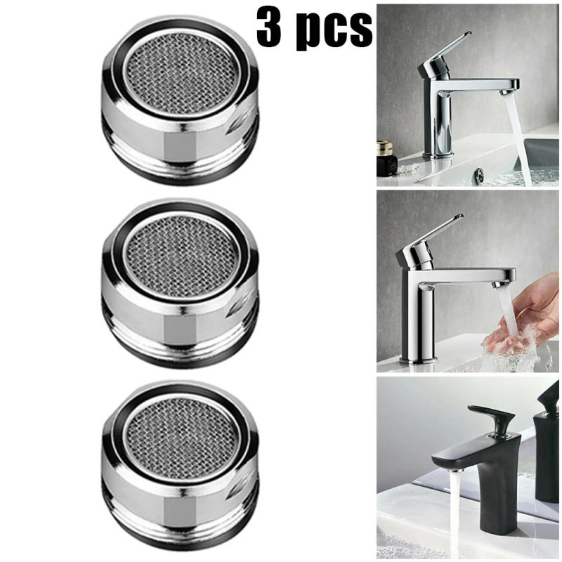 Description Picture 3 of item3pcs Brass Water Saving Faucet Aerator Replaceable Filter Mixed Nozzle M24 Kitchen Aerator Bubbler Diffuser Faucet