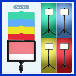 Photography Selfie Dimmable Video Fill Light 6/8 Inch Video Led Light for Photo Studio Live Stream Fill Lamp No Tripod Stand