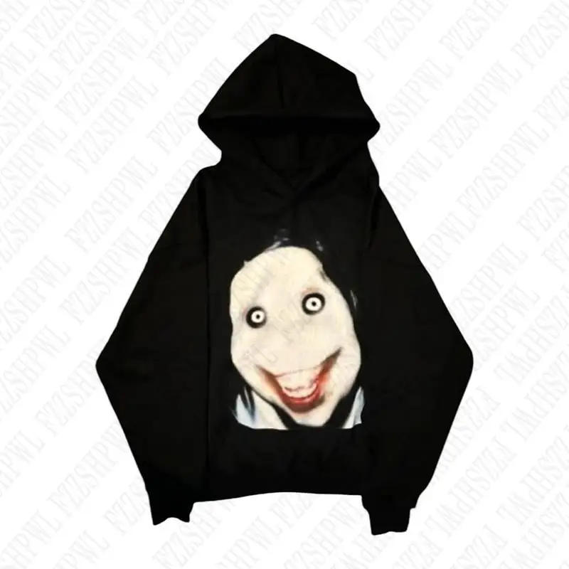 Description Picture 4 of itemGrunge Goth Casual Y2K Hooded sweatshirt Harajuku Graphic Print Punk Vintage Hoodie sweatshirt Hip Hop Casual Oversized Pullover