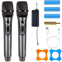 Wireless Microphone Karaoke Dynamic VHF Handheld Professional Mic For Sing Party Speech Church Club Show Meeting Room Kids Gift