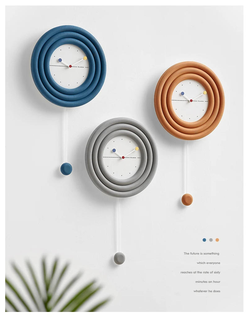 Description Picture 3 of itemNordic Pendulum Wall Clock Modern Design Luxury Large Silent Wall Watch Mechanism Clocks Wall Home Decor Living Room Decoration