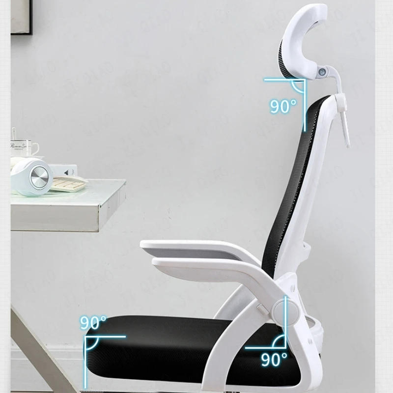 Description Picture 4 of itemOffice chair with wheels Chair gamer Staff backrest ergonomic chair Lifting rotating Chair with High Headrest office furniture