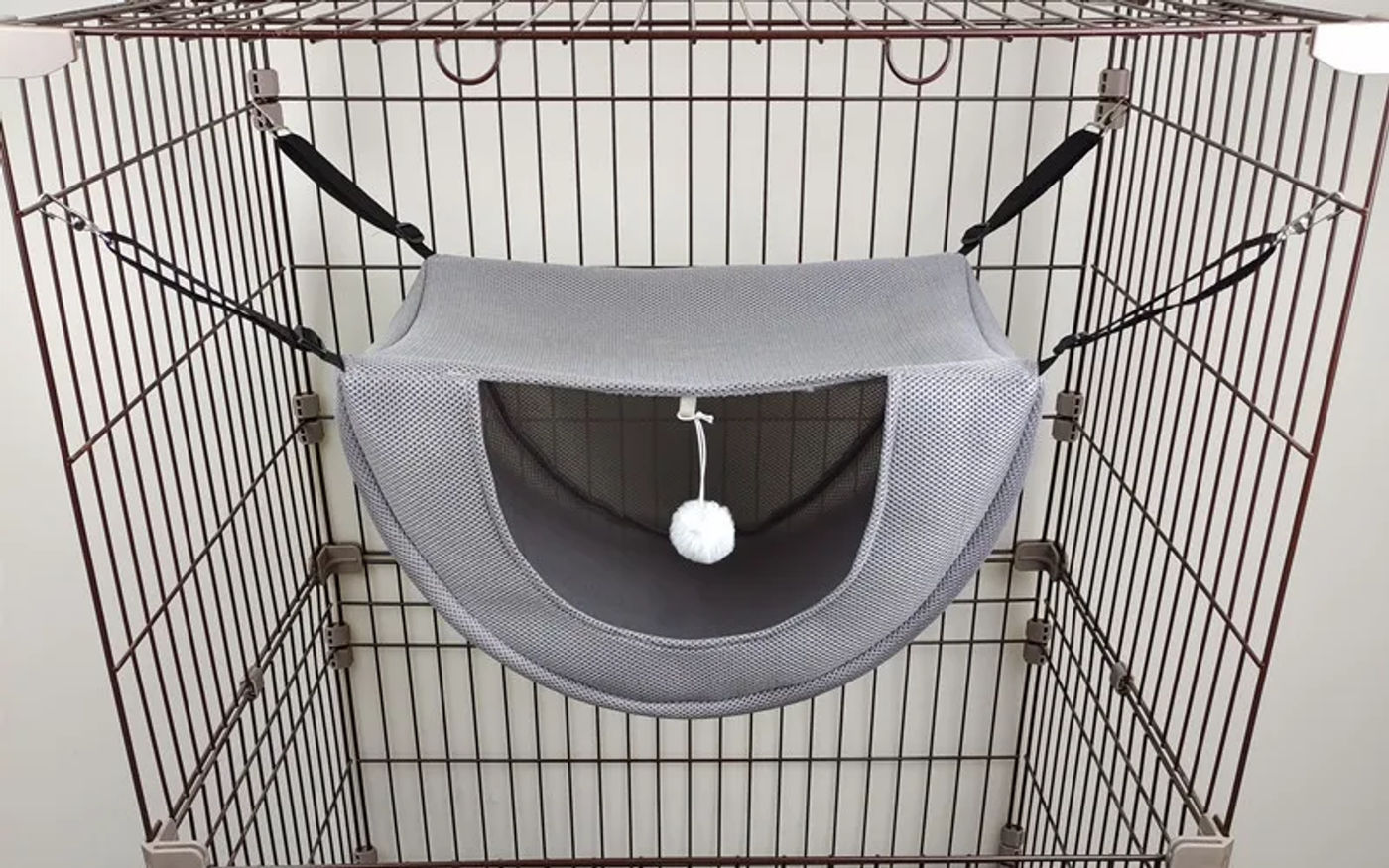 Description Picture 3 of itemMesh Cat Cage Hammock Cat Sunny Window Seat Mount Pet Cat Hammock Comfortable Pet Bed Shelf Seat Beds cama para gatos고양이 숨숨집