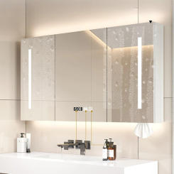 Smart Light Bathroom Cabinets Armoire Cabinet Jewelry Bathroom Cabinets Vanity Mirror Sanitation Gabinetti Home Furniture ZSYJ