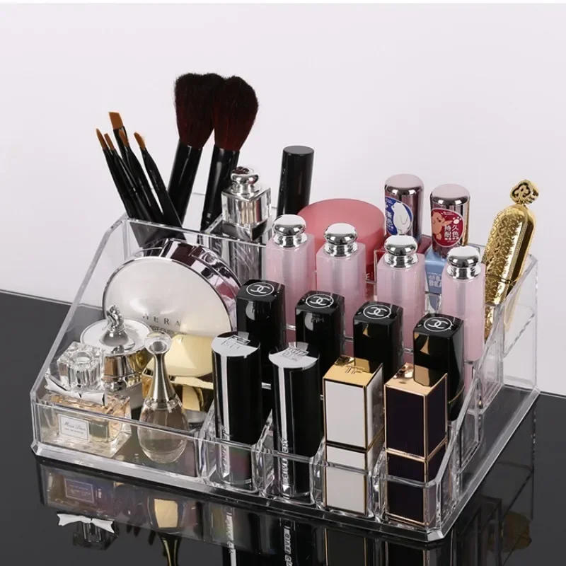 Description Picture 4 of itemTransparent Storage Box Makeup Organizer Cosmetic Display Case Transparent Jewelry Organizer Desktop Drawer Box Holder