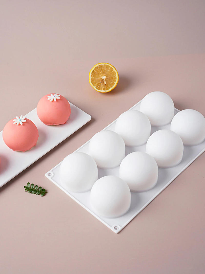 Description Picture 3 of itemFeiskoo 3D Ball Silicone Mold For Baking Non-Stick Sphere Baking Mold For Mousse Cake Fondant Sugarcraft Dessert Pastry Tools