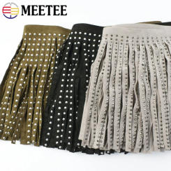 1/2/3M Meetee Velvet Leather Tassel Sequin Rivet Diamond Row Tassels Lace Suede Fringe Jacket Coat Decor DIY Sewing Accessories
