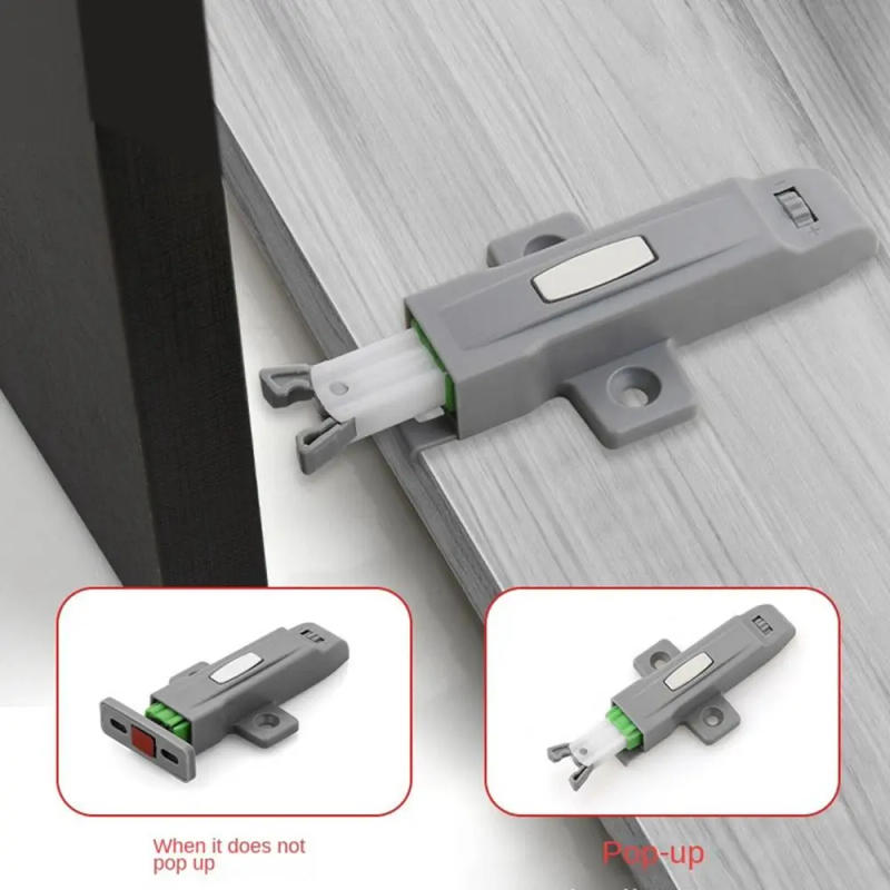 Description Picture 2 of itemCabinet Catches Door Stop Closer Damper Buffer Invisible Rebound Device For Wardrobe Furniture Hardware Push Type Catch Latch