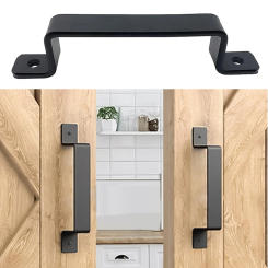Exposed Door Handle Barn Door Handle Exterior Decoration Sophisticated And Functional Sturdy Iron Construction