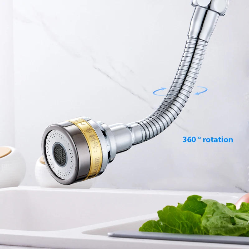 Description Picture 6 of item360 Rotate Copper Material Water Tap Bubbler Kitchen Faucet Nozzle Aerator Water Saving Filter Spout Connector Shower Head