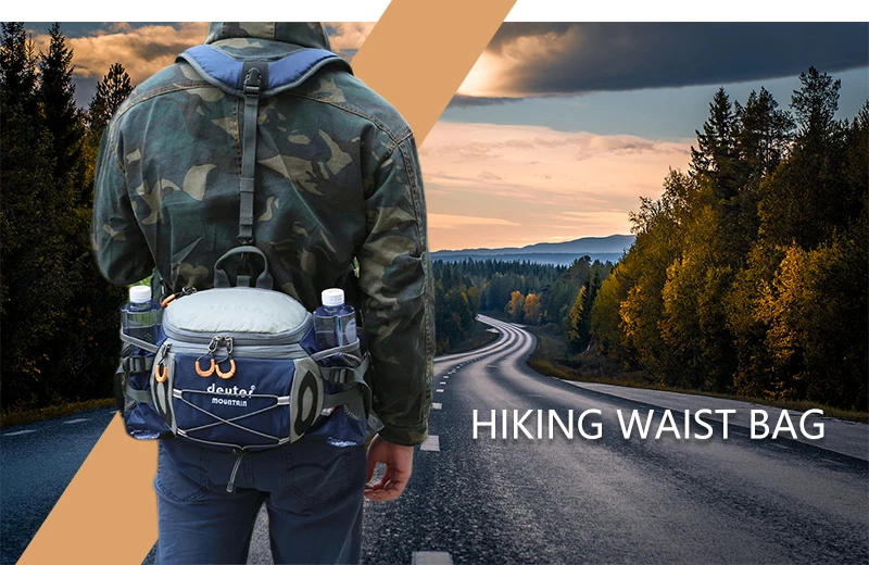 Description Picture 3 of itemOutdoor Sports Running Waistpack Fitness Waterproof Cycling Backpack Large Capacity Fishing Hiking Water Bottle Waist Bag