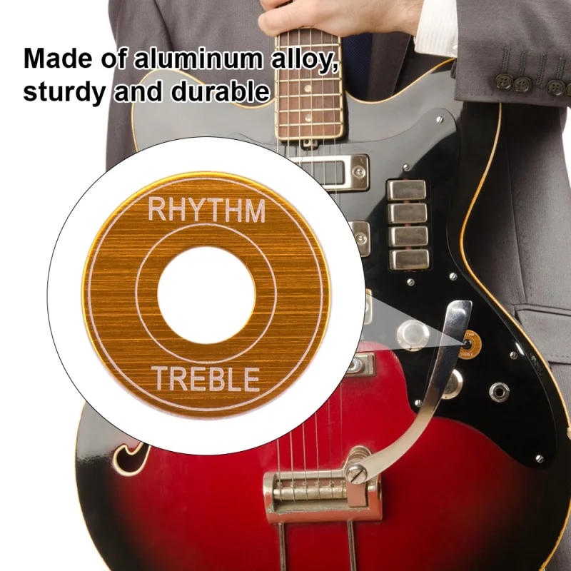 Description Picture 5 of item2Pcs Guitar Toggle Switch Ring Aluminum Alloy 3 Way Toggle Switch Washer Pickup Selector Ring for LP EPI Electric Guitar Part