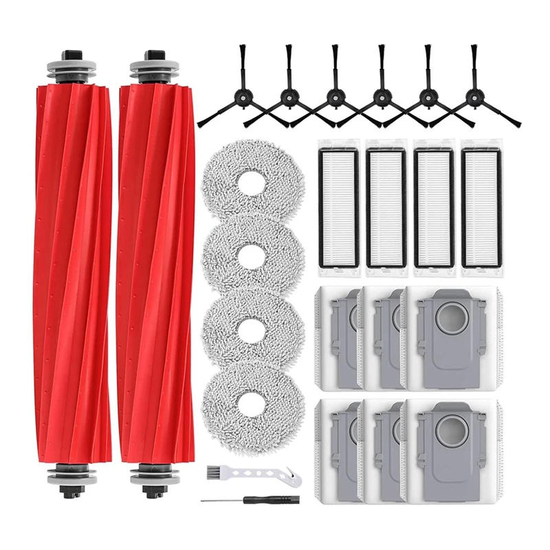 Description Picture 4 of itemReplacement Parts For Roborock Q Revo, Q Revo Vacuum Cleaner, Accessories Kit Main Brushes,Hepa Filters,Side Brushes