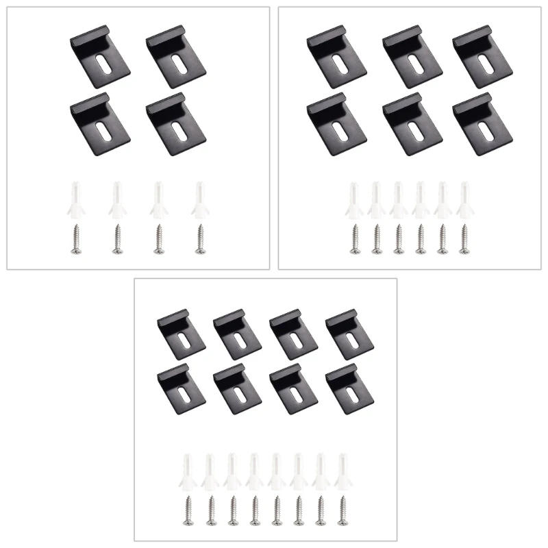 Description Picture 2 of itemSkidproof Glass Mounting Set Simple Glass Wall Mounting Solution Glass Clamps Secure Installation for Bathroom Glass