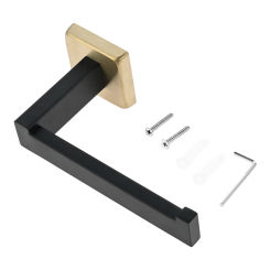 1pc Roll Paper Holder Towel Bar Hanger Wall Mounted Tissue Rack Hook Stainless Steel Bathroom Kitchen Toilet Organizer Hardware