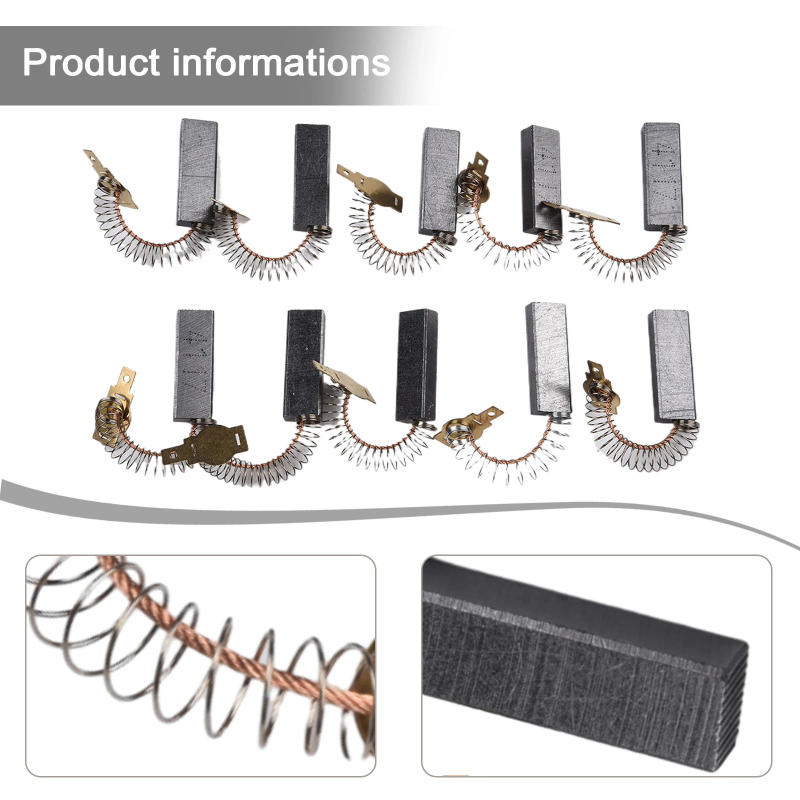 Description Picture 6 of item2/10pcs Vacuum Cleaner Motor Carbon Brush Power Tool Grinding Accessories Repair Spare Motor Carbon Brush 32*11*6mm
