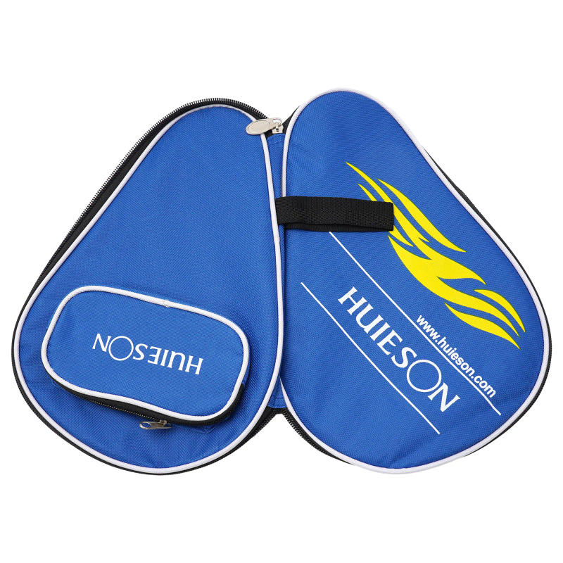 Description Picture 2 of item1PC 30x20cm Table Tennis Racket Bat Bag Black/blue Oxford Cloth Sponge Ping Pong Rackets Case For Blade Paddle Balls Storage