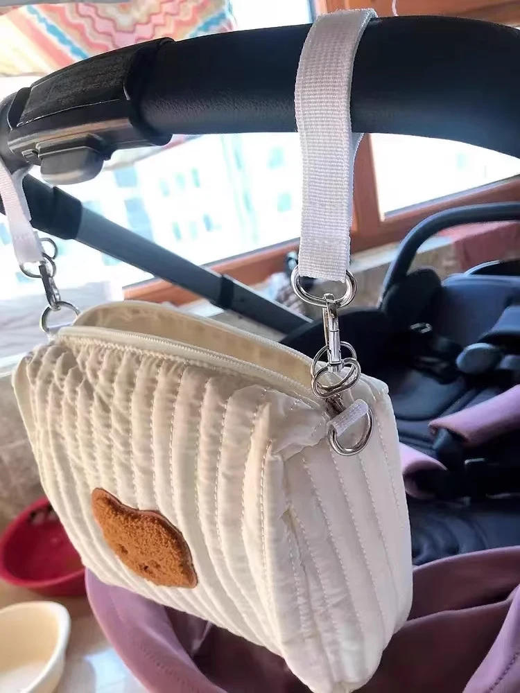 Description Picture 4 of itemPortable Stroller Nappy Bag Quilted Baby Diaper Caddy Organizer Embroidered Mommy Bags Babies Accessories Changing Bag Storage